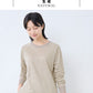 [リネンtシャツレディース長袖無地速乾きれいめ]プレミアムリネン100%リブ使いラグランTシャツ/日本製40代50代60代女性ファッション麻100ロンT春夏秋抗菌クルーネック長袖Tシャツレディースゆったり
