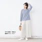 [Tシャツ長袖トップスレディース]メンフィスコットン100%ボーダー長袖Tシャツ/日本製40代50代30代女性綿100％ゆったりおしゃれ綿コットン綿100コットン100上品きれいめシンプル着回しナチュラル大人カジュアル春夏