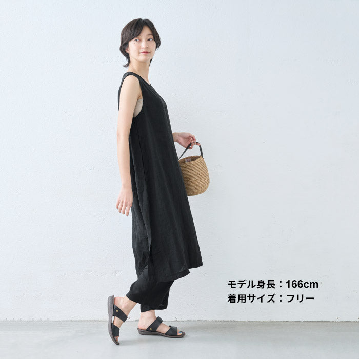 60番手フレンチリネン100%ノースリーブワンピース – tokyo-basic online