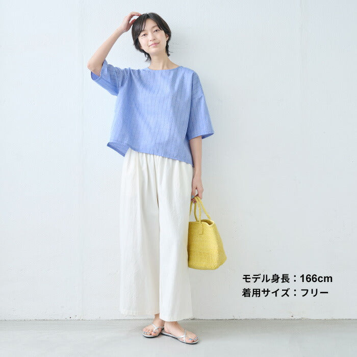 コットンリネンドビーTブラウス – tokyo-basic online
