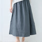 40番手フレンチリネン100%スカート