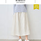 40番手フレンチリネン100%スカート オフホワイト