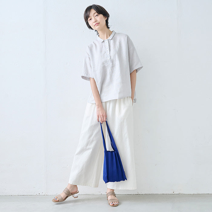 oobi！ プリーツニットバッグ MIDDLE ブルー