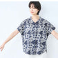 [リバティブラウス半袖レディース大人服薄手]コットン100%リバティプリントタックブラウス/日本製40代50代60代ファッション花柄総柄シャツゆったり涼しいカジュアル夏トップス服綿100%綿100リバティーlibertyタナローン