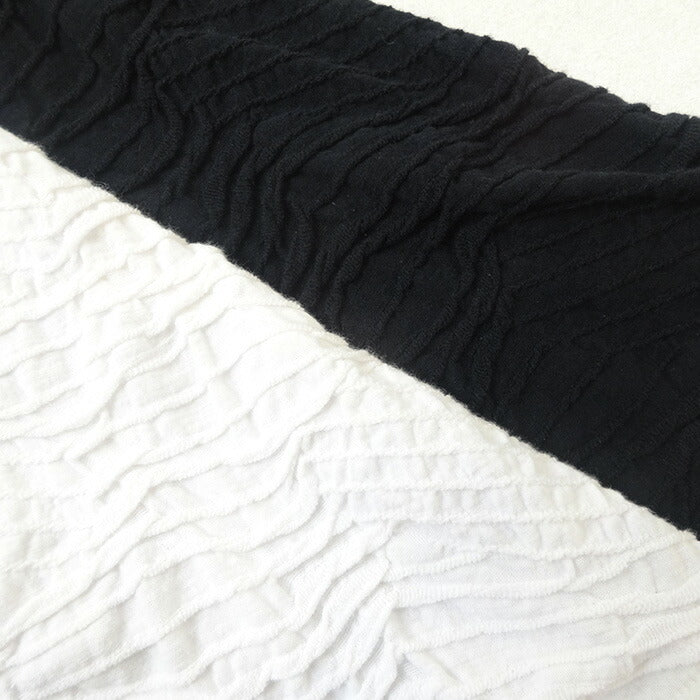 [ジャガードカットソーレディースきれいめゆったり]強撚綿タックジャガードTシャツ/日本製40代50代60代70代女性ファッションtシャツ綿100%おしゃれジャガードトップス1枚できれい通勤インナークルーネック体型カバーストレッチ夏服