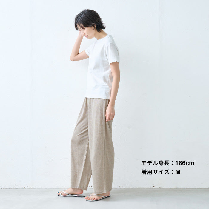 プレミアムリネン100%ロングペチパンツ 生成