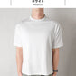 [コットンメンズTシャツ半袖夏]強撚コットン100%メンズ襟高Tシャツ/日本製40代50代60代男性コットン100%ゆったりシルエット大人シンプルナチュラルカジュアル白黒ナチュラル上質素材無地おしゃれ綿100ドライオシャレ