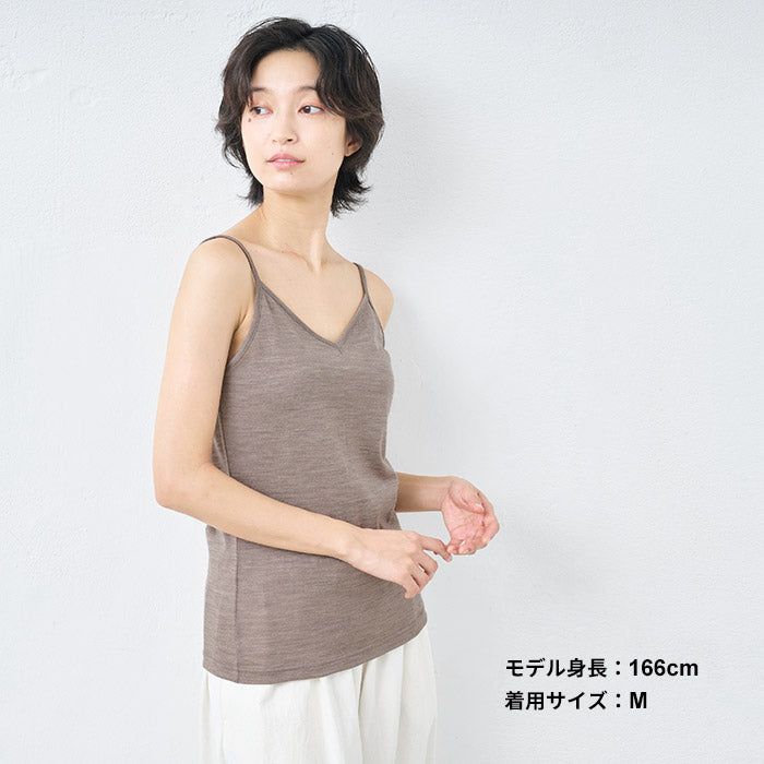 メリノウール マウントブレス100% キャミソール