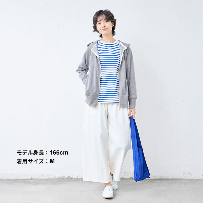 マウントブレスウール100% プレミアム裏毛 ジップアップパーカー 杢グレー