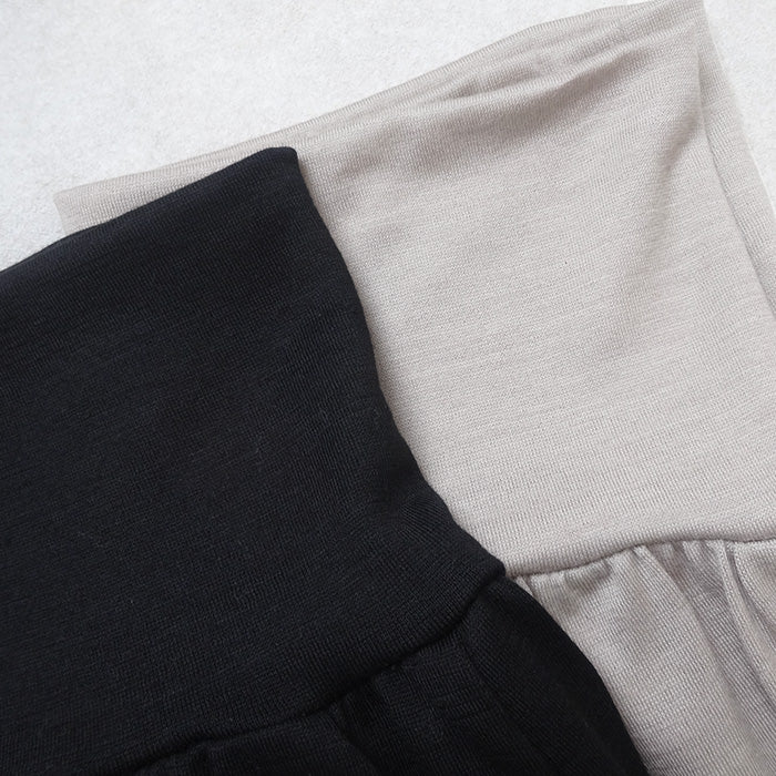 ウォッシャブルメリノウール100% 腹巻付きゆったりレギンス カラー展開