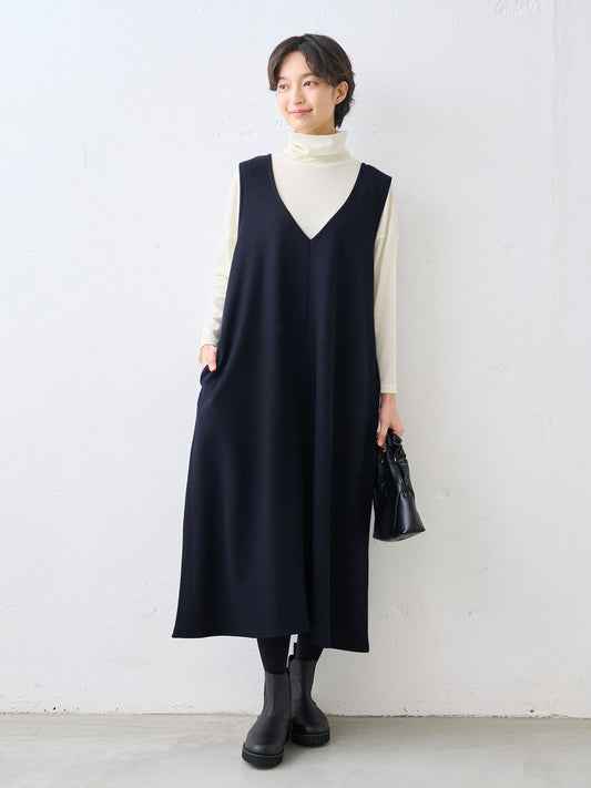 圧縮ウール100% ジャンパースカート 