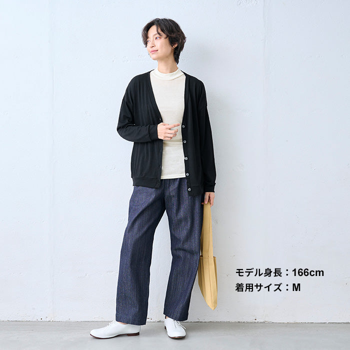 ミラクルウール100% ボトルネックプルオーバー オフホワイト