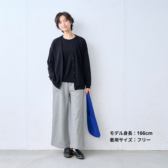 やわらか ウォッシャブル メリノウール100% カーディガン ダークネイビー