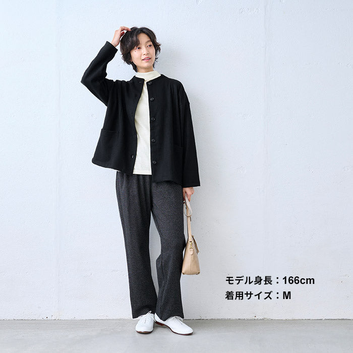 やわらか ウォッシャブル メリノウール100% ボトルネック プルオーバー オフホワイト