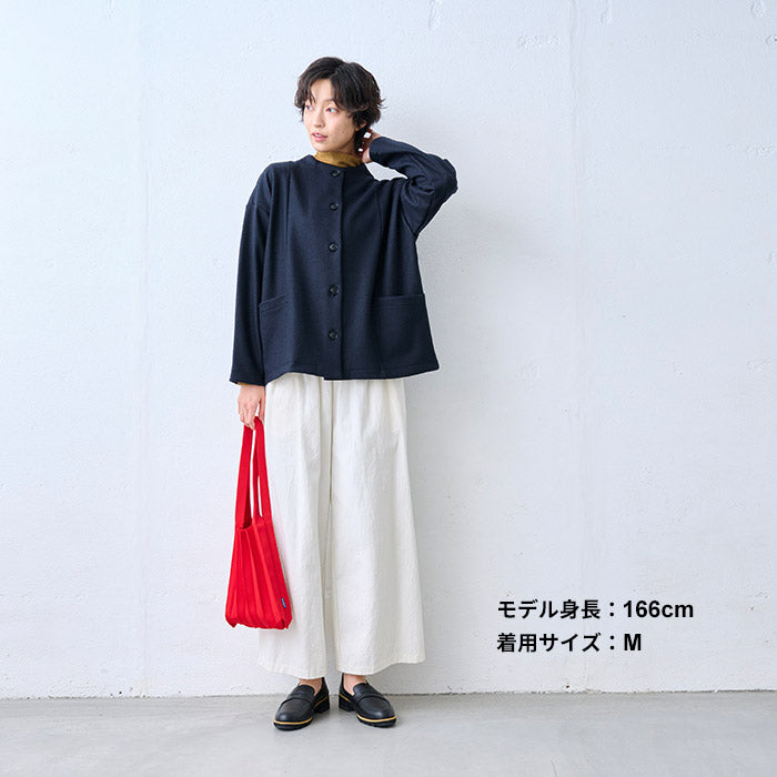 やわらか ウォッシャブル メリノウール100% ボトルネック プルオーバー マスタード