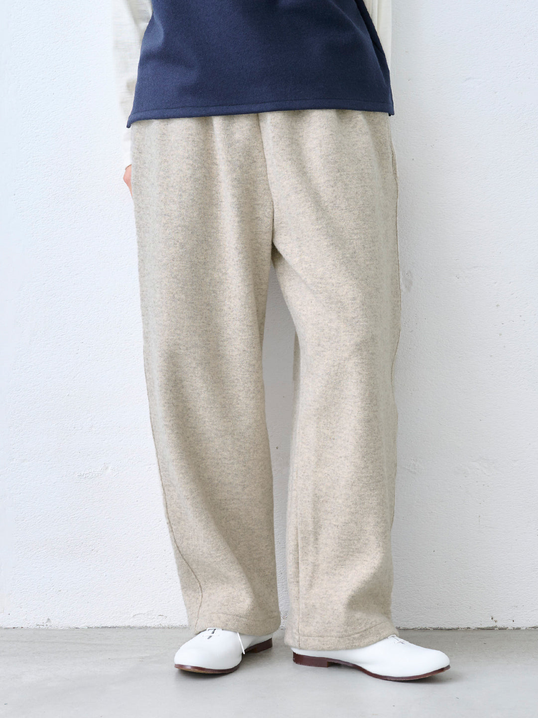 ニュージーランドウールコットン ワイドパンツ