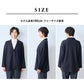 圧縮ウール100% ロング丈 ゆったりジャケット サイズ