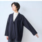 圧縮ウール100% ロング丈 ゆったりジャケット ポイント
