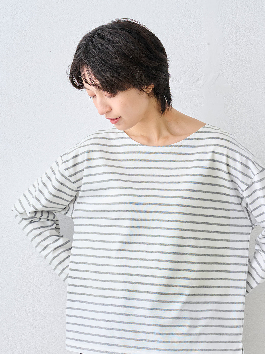 やわらかコットン100% ボーダーTシャツ