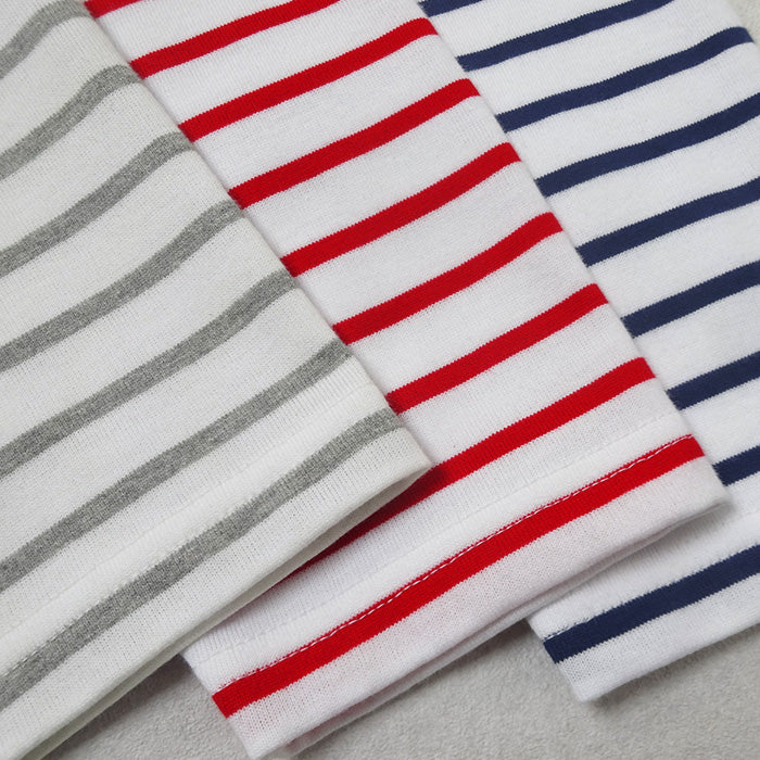 やわらかコットン100% ボーダーTシャツ　カラー展開