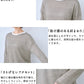 リネン100％ニット 長袖プルオーバー ポイント