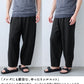 40番手フレンチリネン100%切り替えカーブパンツ ポイント