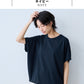 オーガニックコットン100%強撚 バルーンTシャツ ネイビー