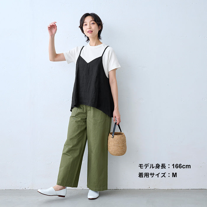 ストレッチ フライス コットン Tシャツ オフホワイト