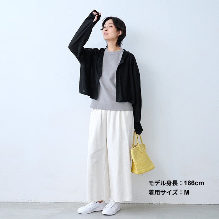 ストレッチ フライス コットン Tシャツ 杢グレー