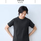 ストレッチ フライス コットン Tシャツ ブラック