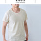 プレミアムエアーリネン100% メンズインナーTシャツ オフホワイト