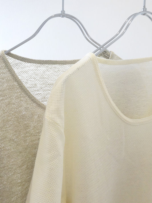 プレミアムエアーリネン100% メンズインナーTシャツ