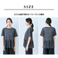 リネン100% ギャザー切り替えTシャツ サイズ