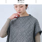 尾州産 ストレッチキルト ベスト　杢グレー