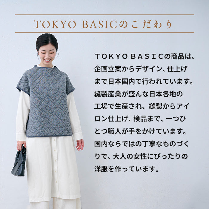 近江晒コットン100% バンドカラーシャツワンピース TOKYO BASICのこだわり
