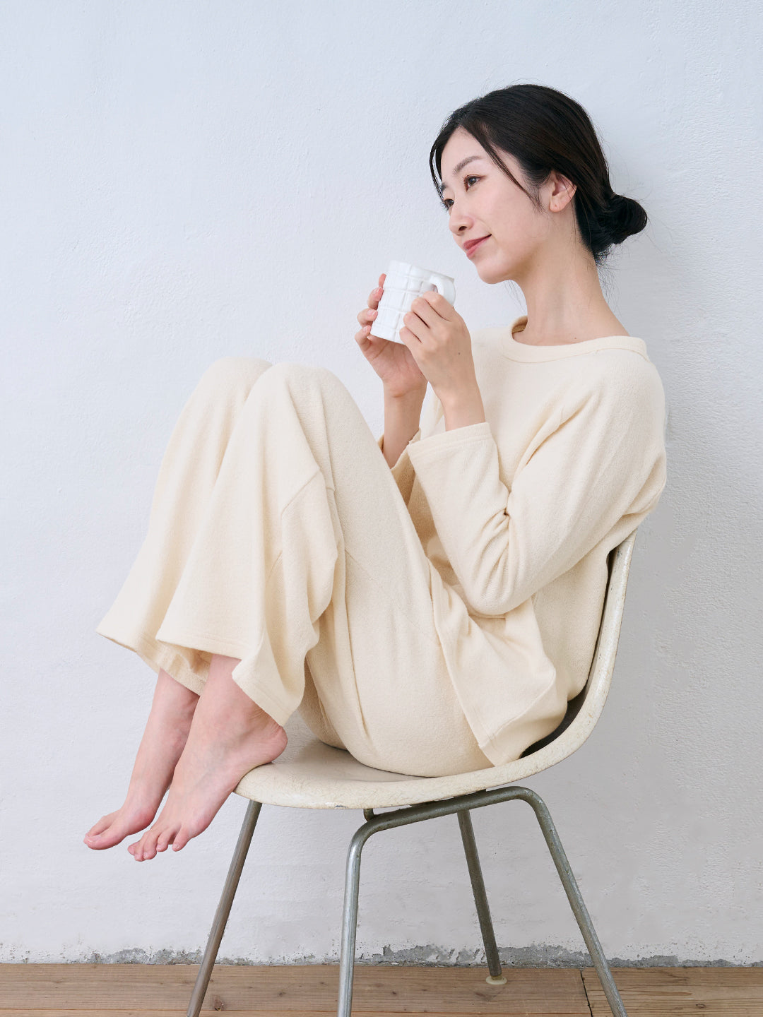 コットン100% ふわふわ無撚糸パイル パジャマ