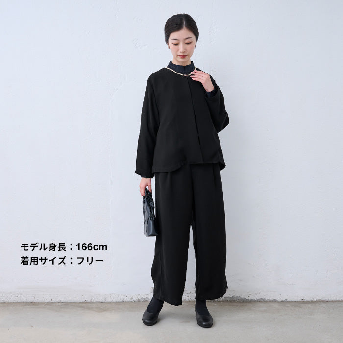ブラックフォーマル ウォッシャブル こなれジャケット　ブラック