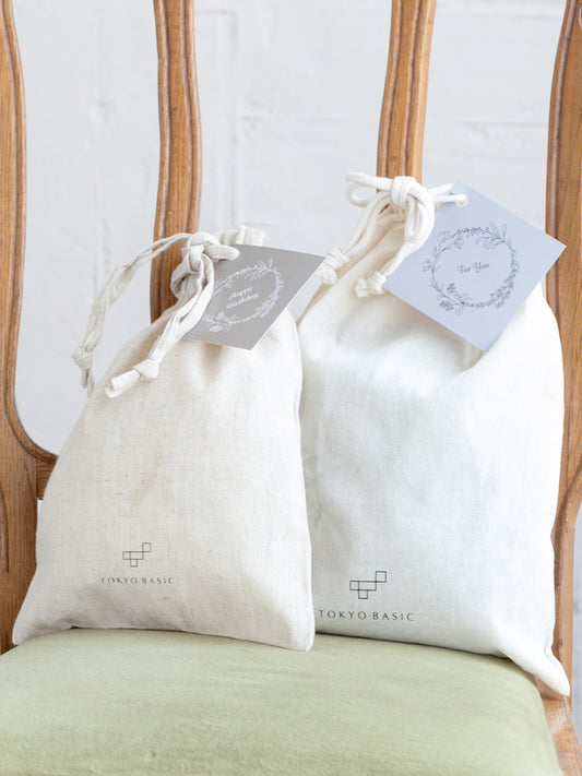 ラッピング用巾着袋メッセージカード付